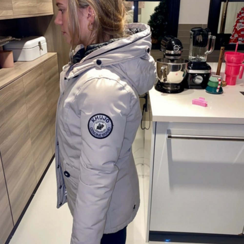 Khujo winter coat white/light pink